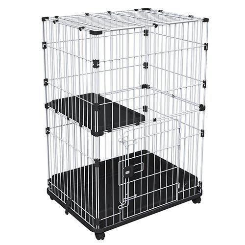 ヴィラフォート キトンサークル|多機能で使いやすい猫用ケージ キャスター付き 【送料無料】