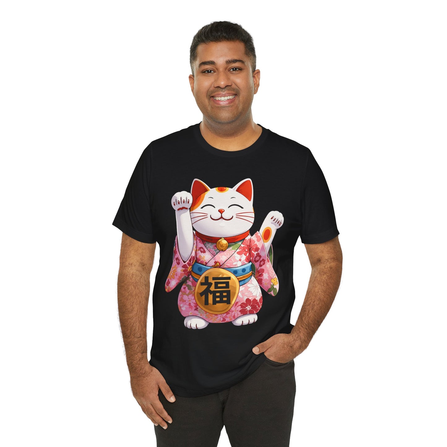 Maneki Neko Lucky Cat T-Shirt — Japanese Good Fortune Tee