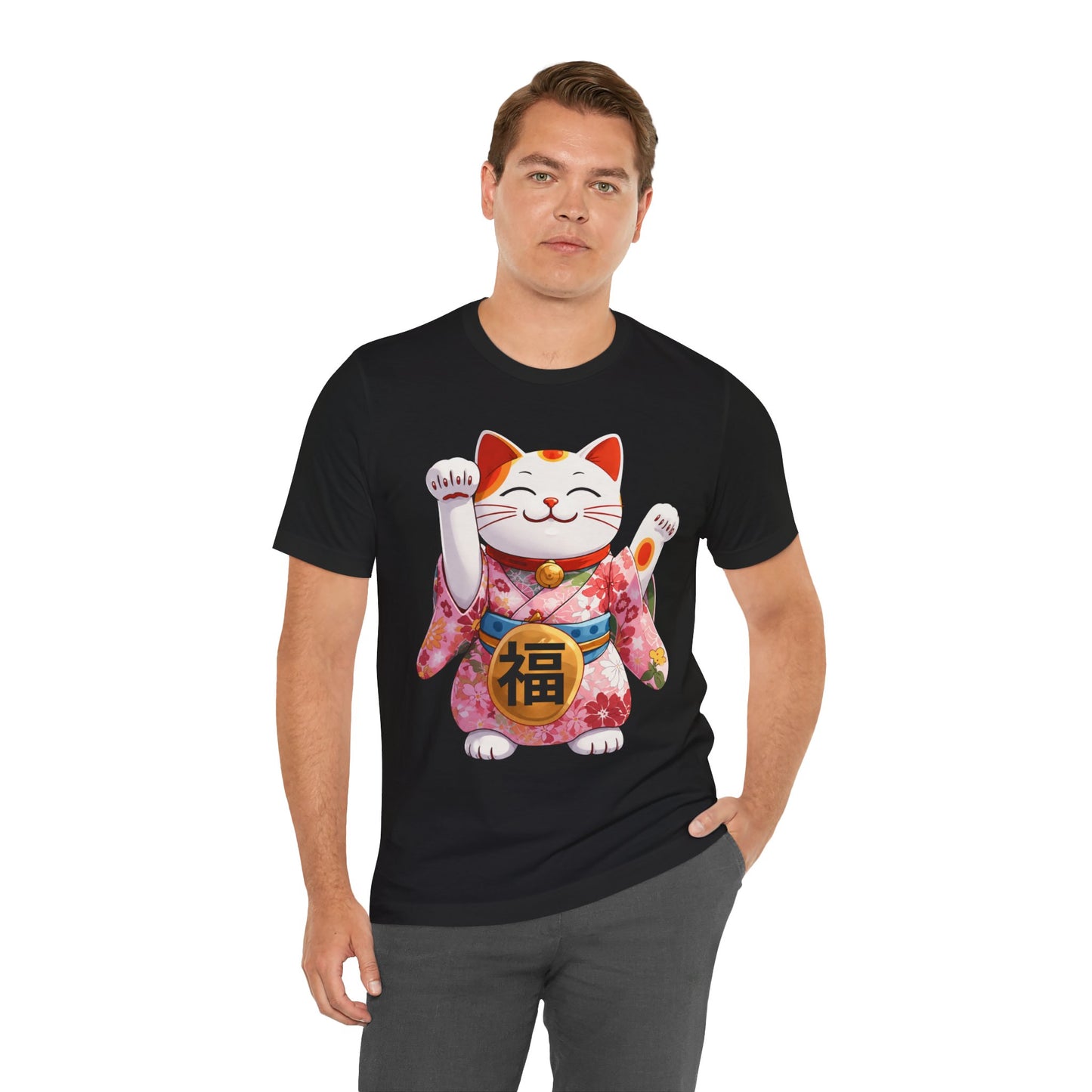 Maneki Neko Lucky Cat T-Shirt — Japanese Good Fortune Tee