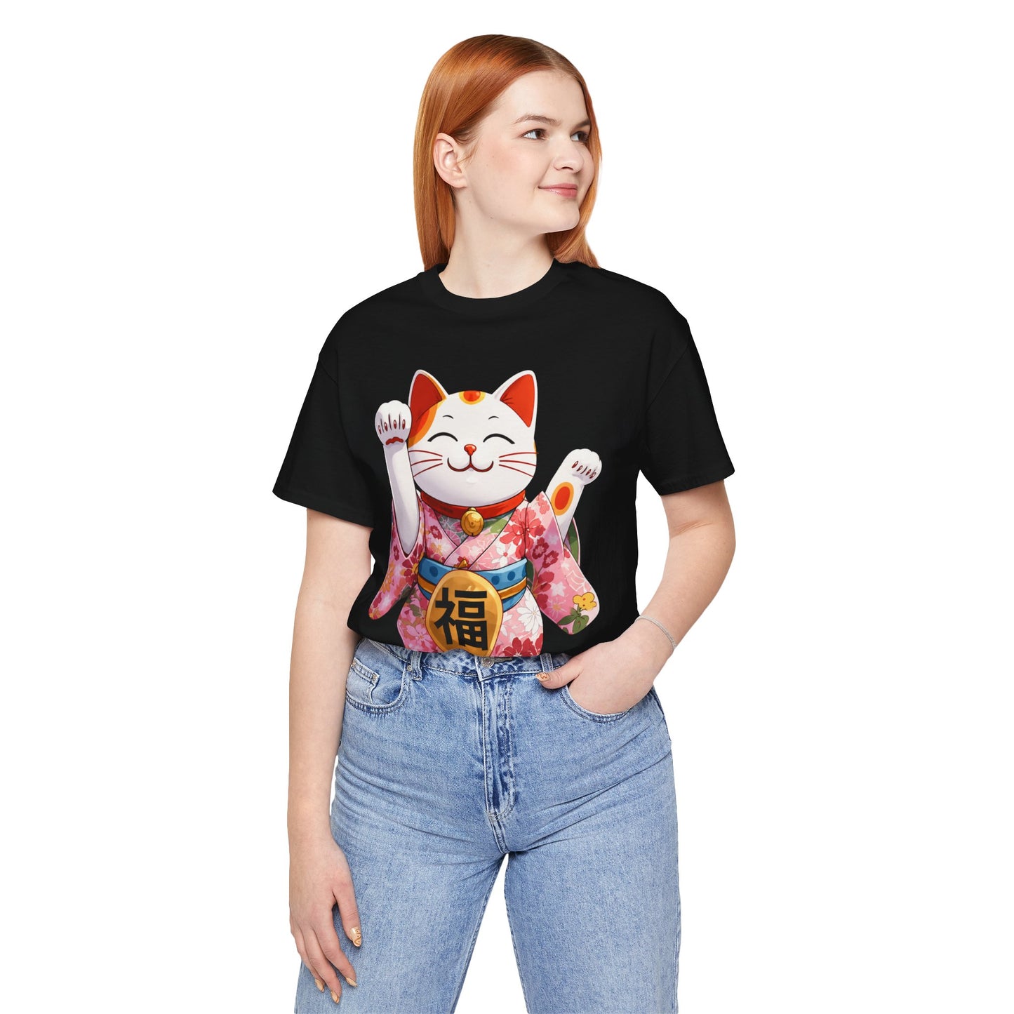 Maneki Neko Lucky Cat T-Shirt — Japanese Good Fortune Tee