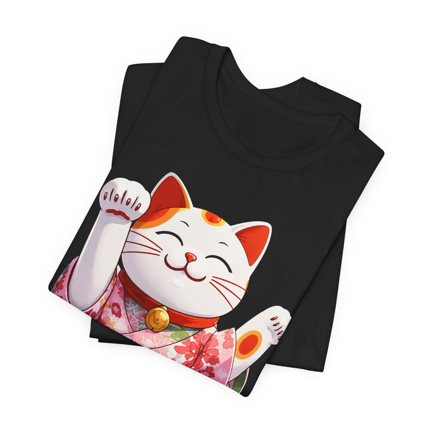 Maneki Neko Lucky Cat T-Shirt — Japanese Good Fortune Tee