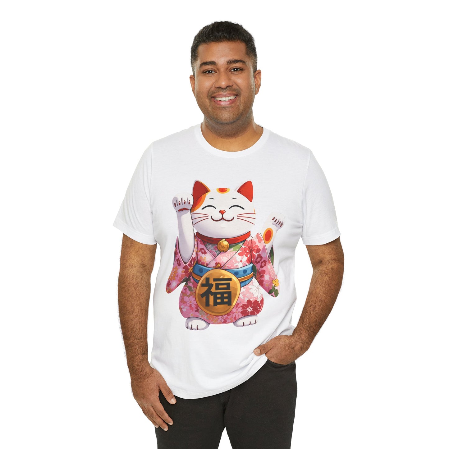 Maneki Neko Lucky Cat T-Shirt — Japanese Good Fortune Tee