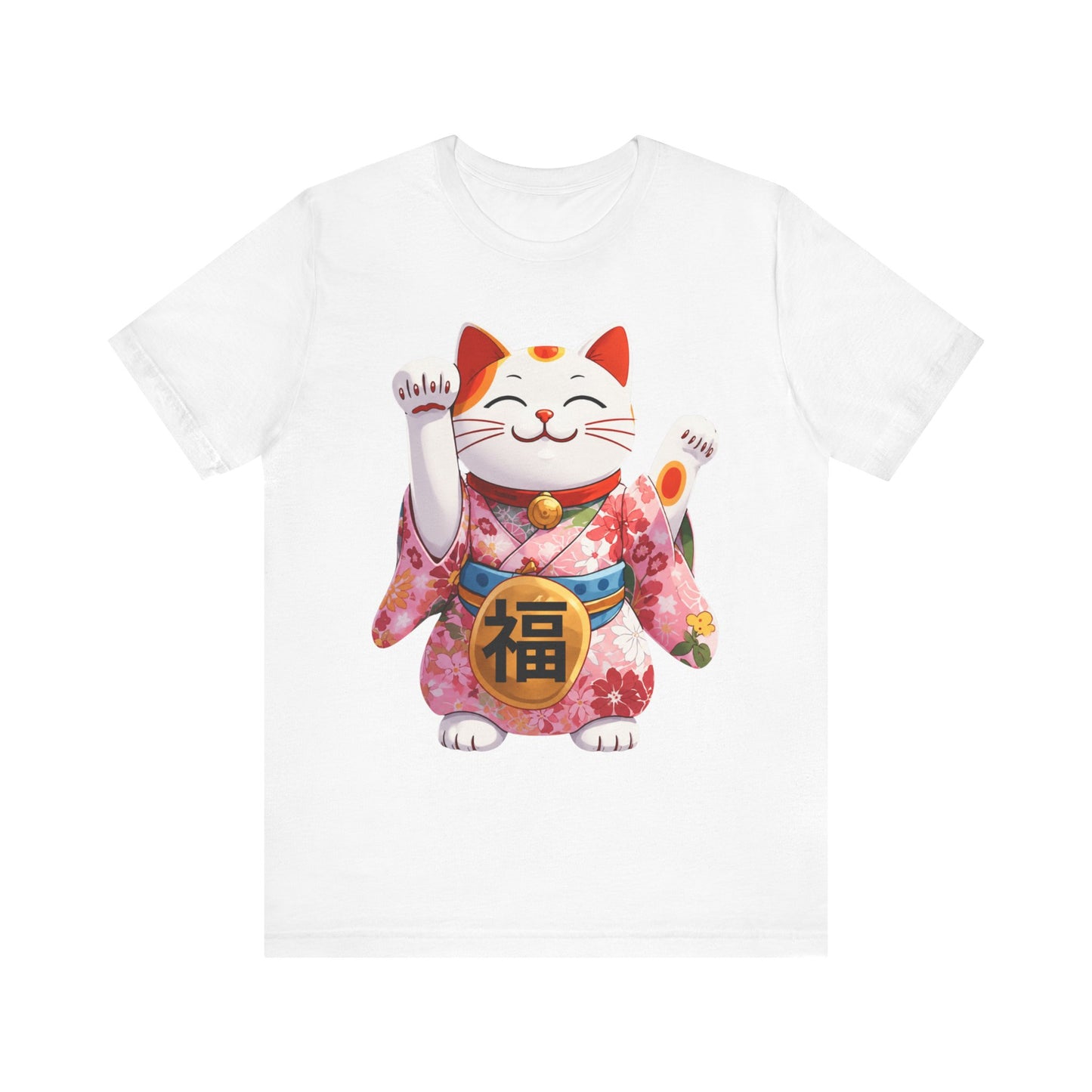 Maneki Neko Lucky Cat T-Shirt — Japanese Good Fortune Tee
