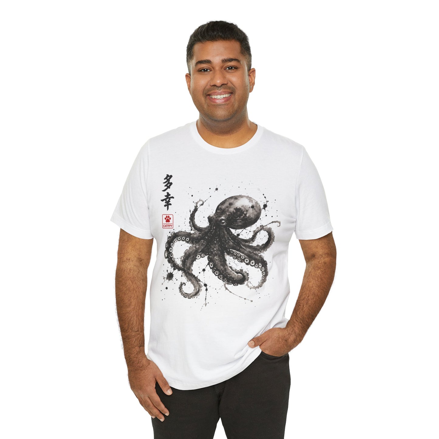 Octopus Ink Tee — Japanese Brush-Style Octopus Graphic T-Shirt