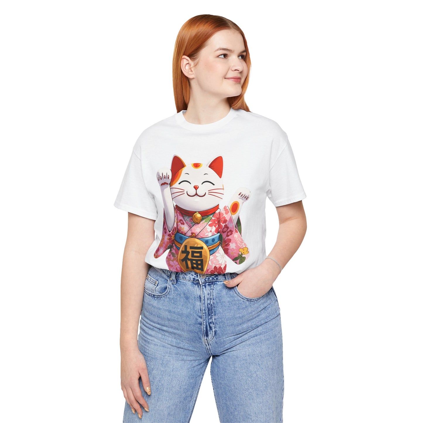 Maneki Neko Lucky Cat T-Shirt — Japanese Good Fortune Tee