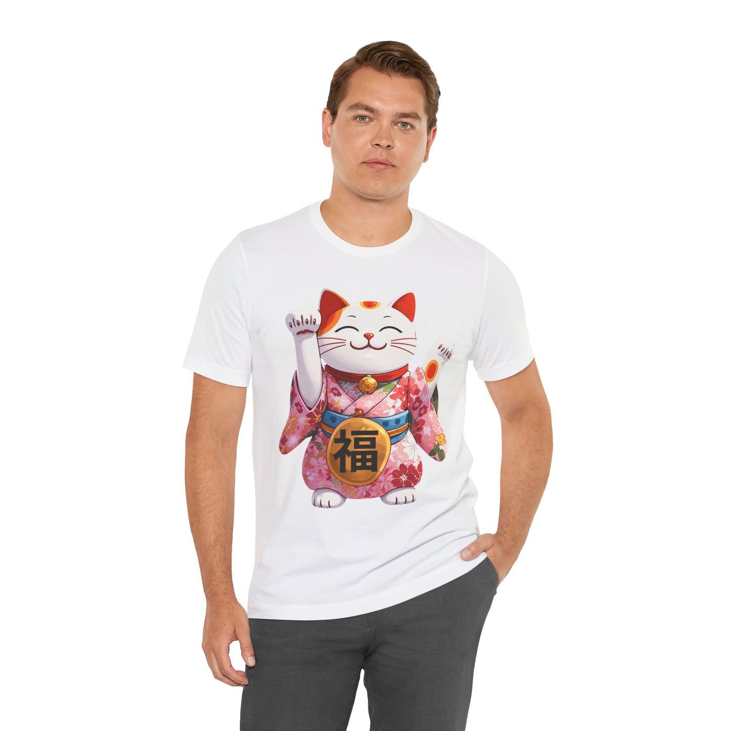 Maneki Neko Lucky Cat T-Shirt — Japanese Good Fortune Tee