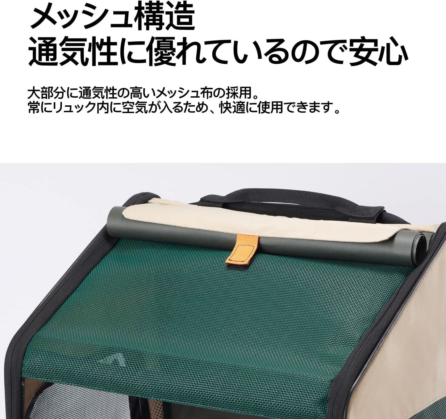 ペット用トラベルリュック折りたたみハウス型｜拡張可能・猫トイレ付き・持ち運び便利 【送料無料】