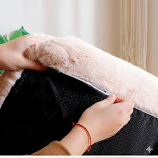 ふわもこキャットソファ（洗える/犬猫用/ミルクベージュ）【送料無料】