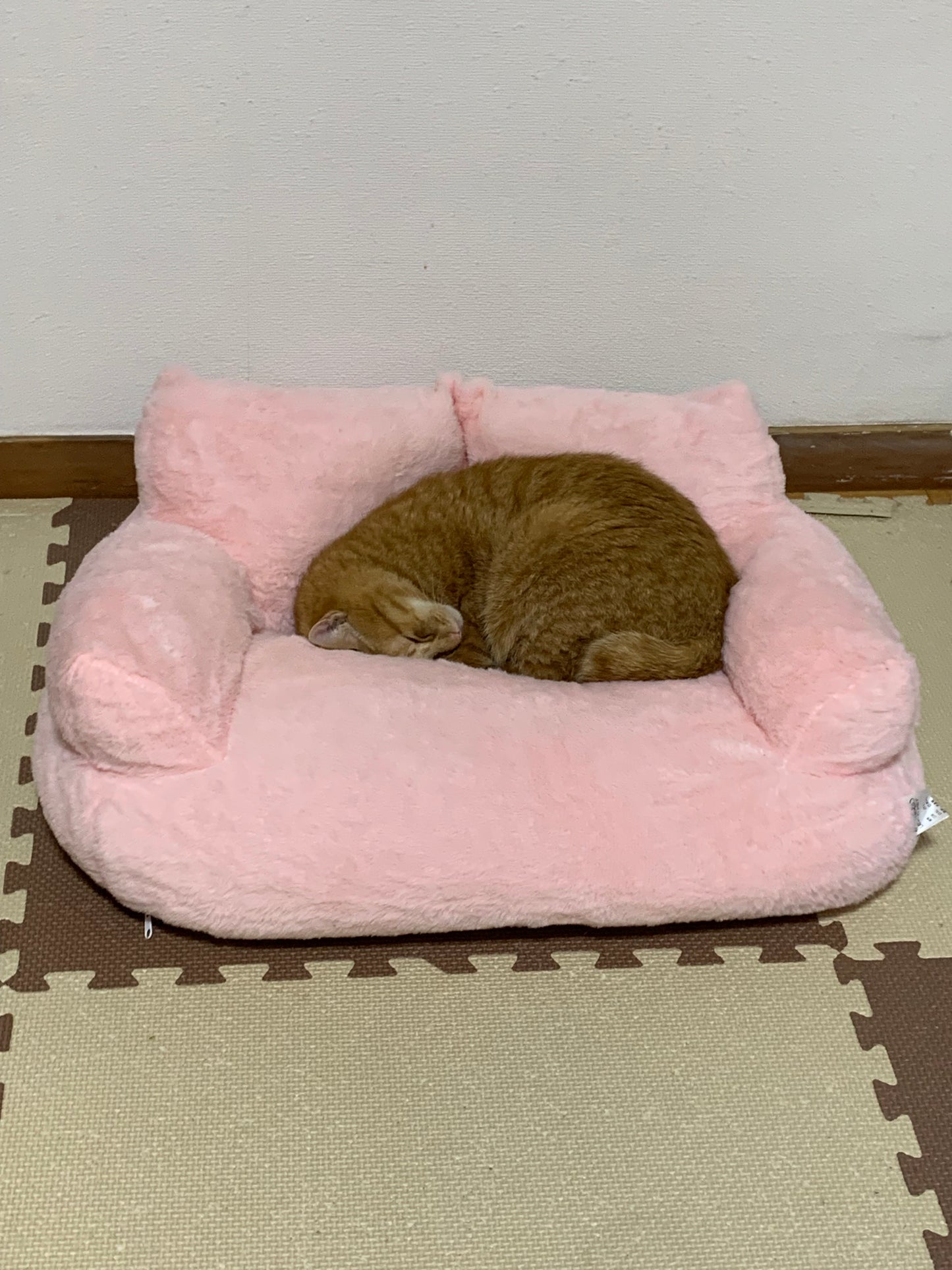ふわもこキャットソファ（洗える/犬猫用/サクラピンク）【送料無料】