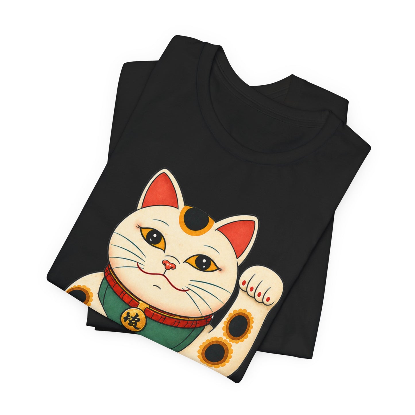 Maneki Neko Lucky Cat T-Shirt | Japanese Good Fortune Tee