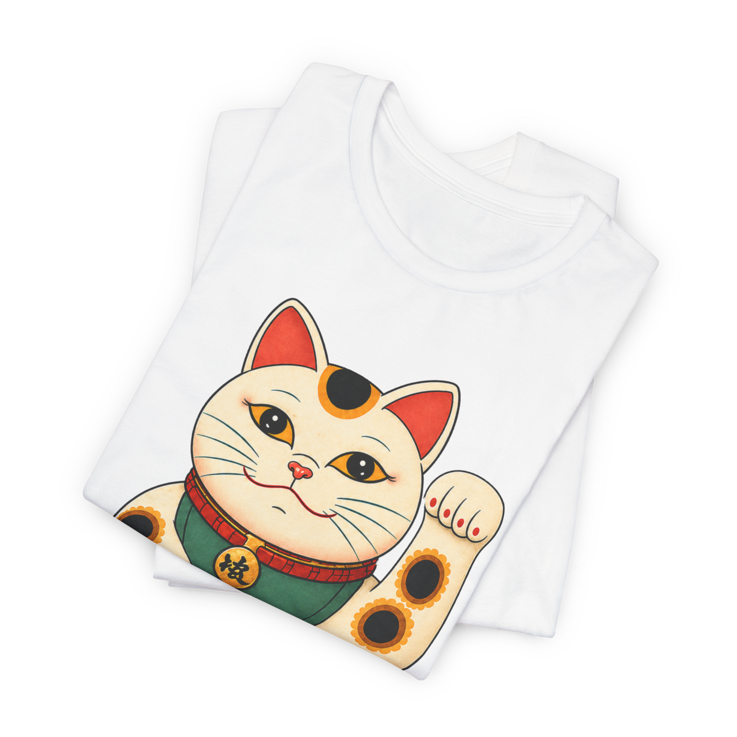 Maneki Neko Lucky Cat T-Shirt | Japanese Good Fortune Tee