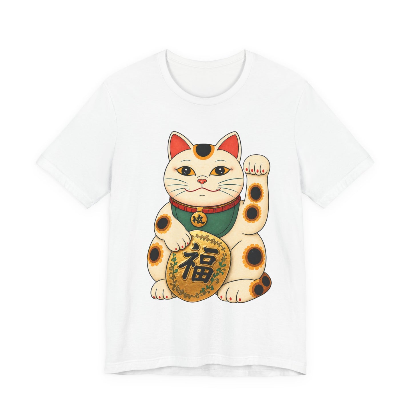 Maneki Neko Lucky Cat T-Shirt | Japanese Good Fortune Tee