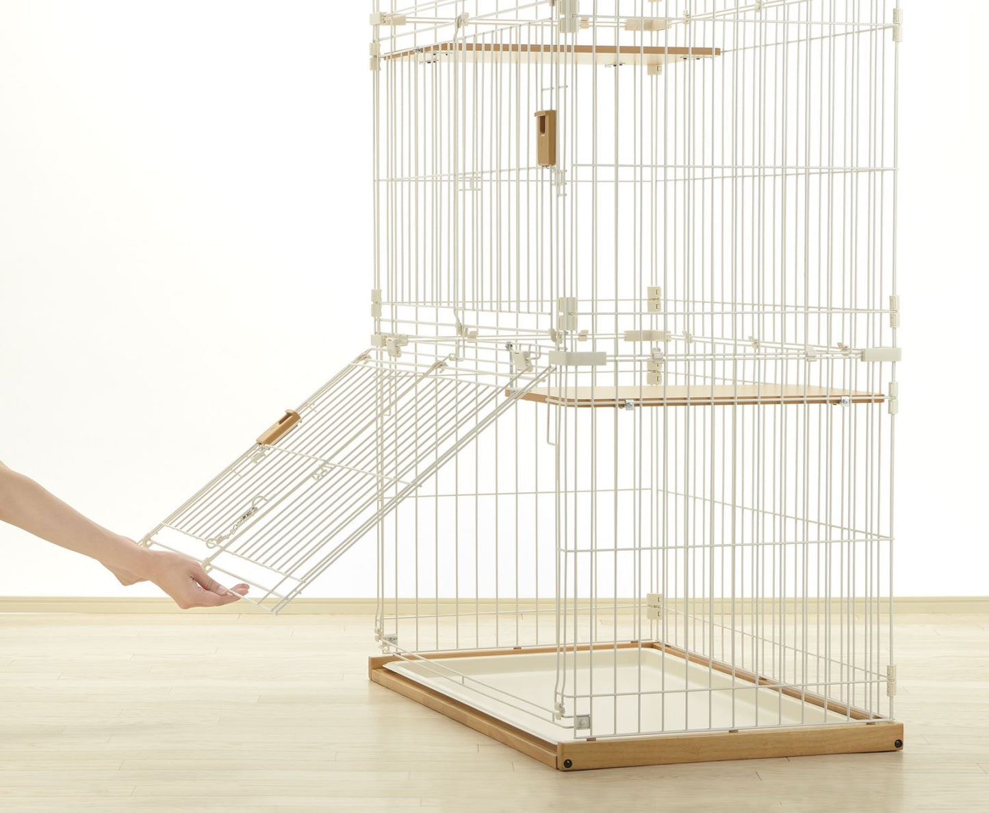 木製キャットサークル M｜掃除がしやすいおしゃれな猫用ケージ 多頭飼い対応 | 【送料無料】